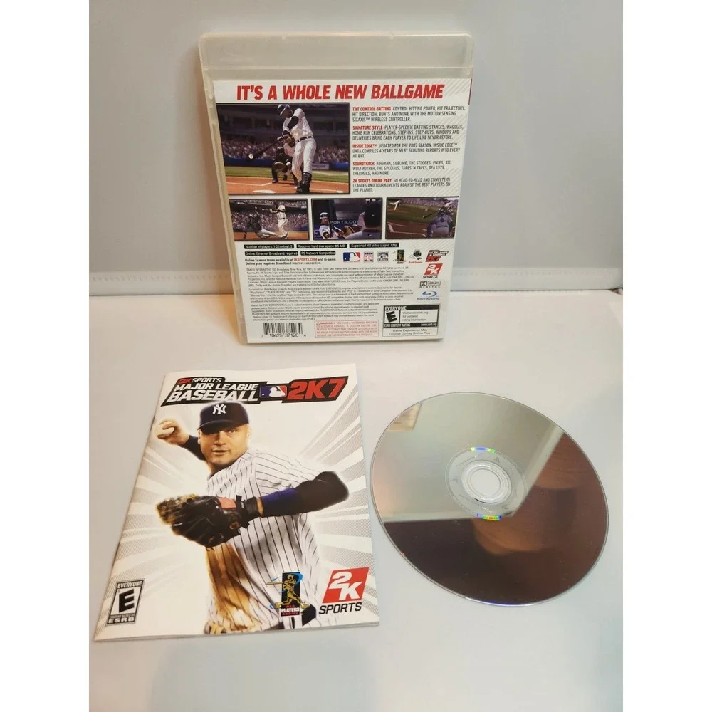 PS3 Playstation Major League Baseball 2K7 Very Good Manual Inc